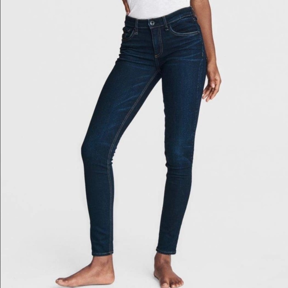 Rag & Bone High Rise Skinny Jeans Heritage Wash Women's Size 28 6